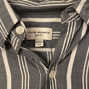 Club Monaco Short Sleeved Button down